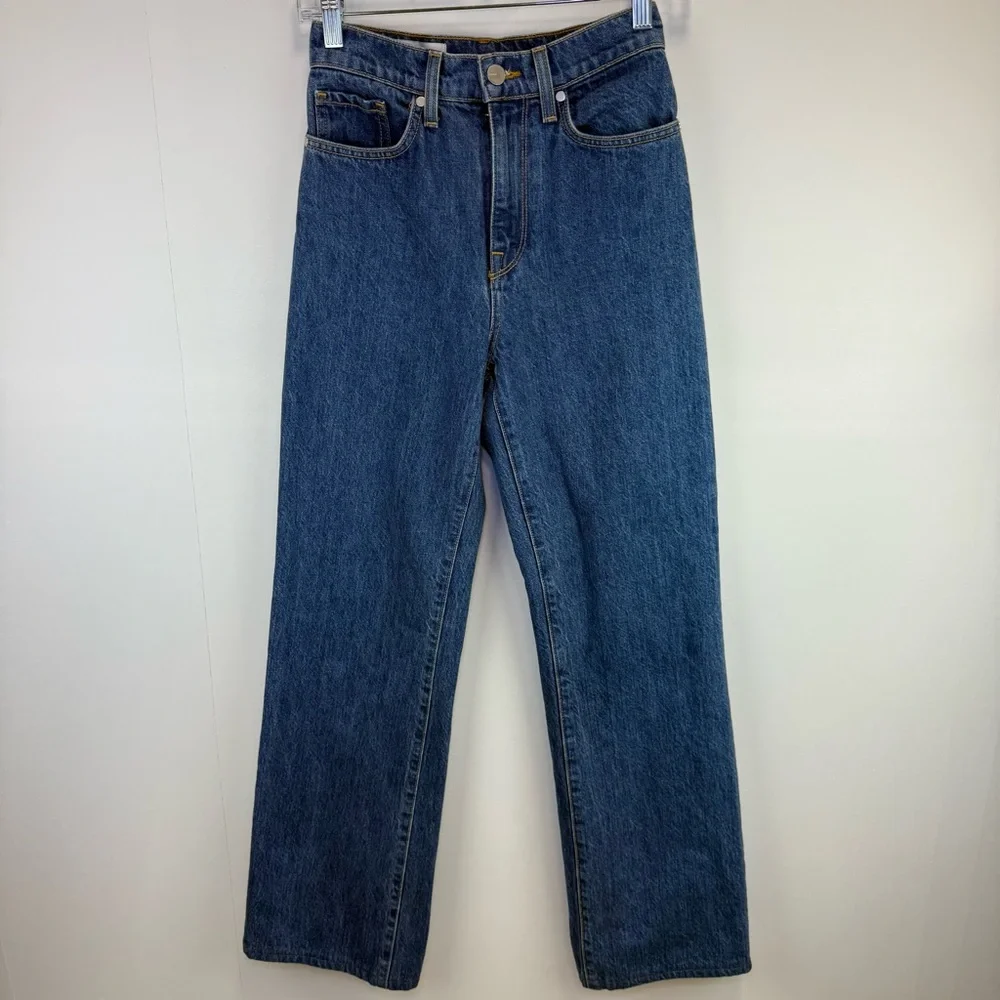 BLDWN High Rise Relaxed Jeans Size 24 denim casual‎